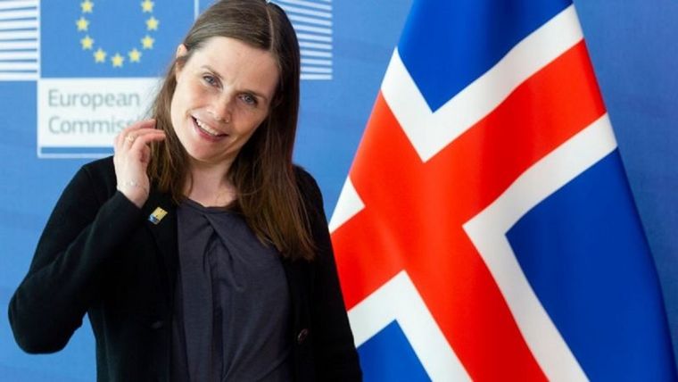 La primera ministra de Islandia, Katrin Jakobsdottir. Foto: Getty Images