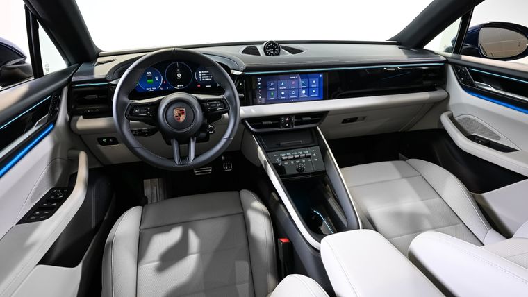 Interior del SUV de Porsche Foto: Porsche