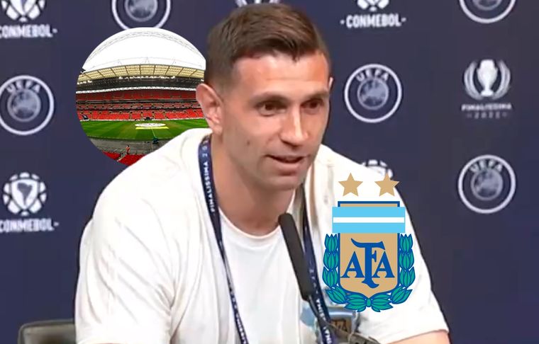 Dibu Martínez El arquero argentino habló sobre cómo se sentiría salir campeón en Wembley