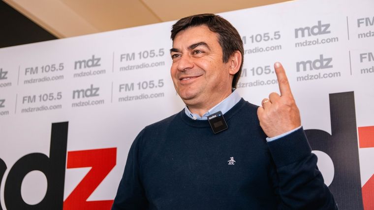 El candidato a gobernador de La Unión Mendocina propuso que la estrategia de seguridad esté en manos de un policía. Foto: Santiago Tagua/MDZ