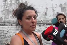 La tía de Angelina dialogó con la prensa.