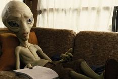 Por ahora, sólo los vemos en el cine: fotograma de la película Paul. Foto: Efe.