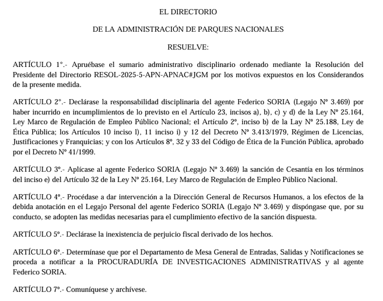 Federico Soria fue cesanteado de su puesto Federico Soria fue cesanteado de su puesto