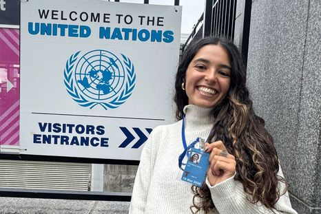 Zoe Ferreyra Arce quedó seleccionada en un foro de ONU. Zoe Ferreyra Arce quedó seleccionada en un foro de ONU.