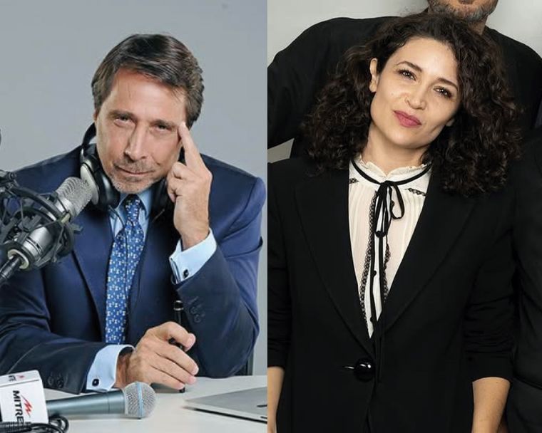 Eduardo Feinmann se indignó con el festejo de Julia Mengolini. Foto: Instagram @eduardofeinmann @juliamengo.