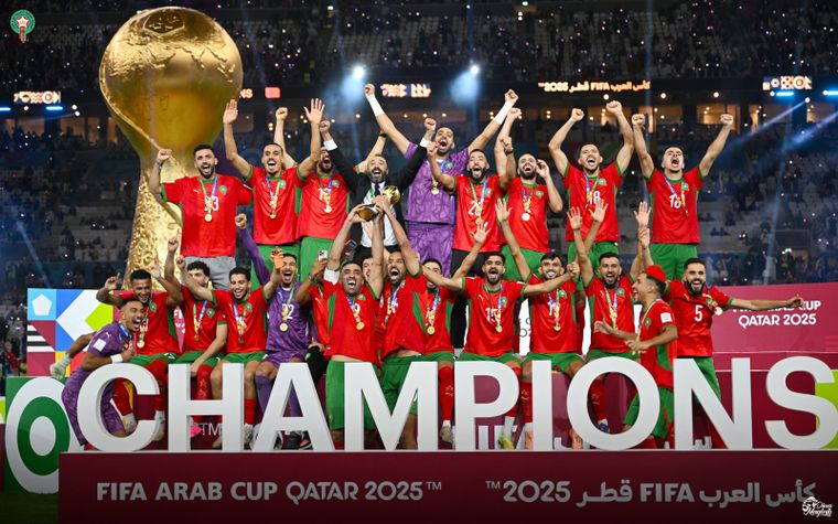 Marruecos levantó la segunda Copa Árabe de su historia, tras la obtenida en 2012. Marruecos levantó la segunda Copa Árabe de su historia, tras la obtenida en 2012.