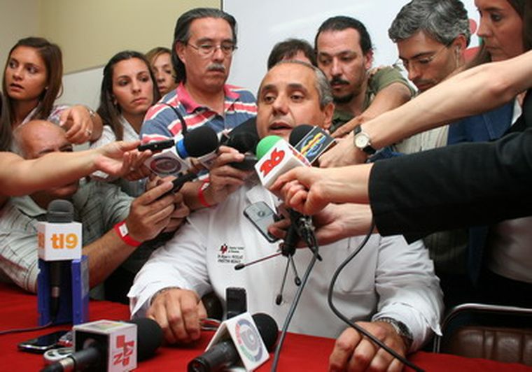 Nicolás en plena conferencia de prensa. Foto: Pachy Reynoso / MDZ