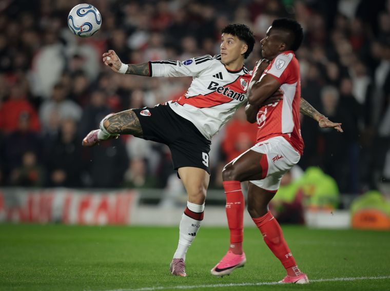 En su regreso a la titularidad en River, Sebastián Driussi tuvo una situación muy clara en el comienzo del encuentro, pero no pudo convertir.&nbsp;
