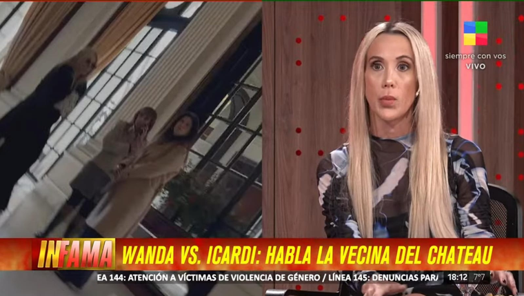 Mamá Jacki, vecina de Wanda Nara en Infama. Créditos: Captura de pantalla / América TV Mamá Jacki, vecina de Wanda Nara en Infama. Créditos: Captura de pantalla / América TV