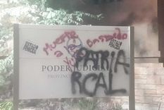 pintadas e insultos en el poder judicial