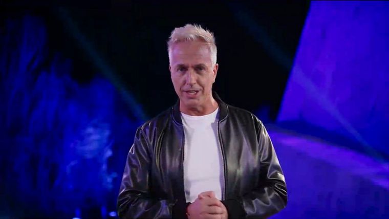 Marley al frente del programa de destreza física The Challenge Argentina. Foto: Captura TV