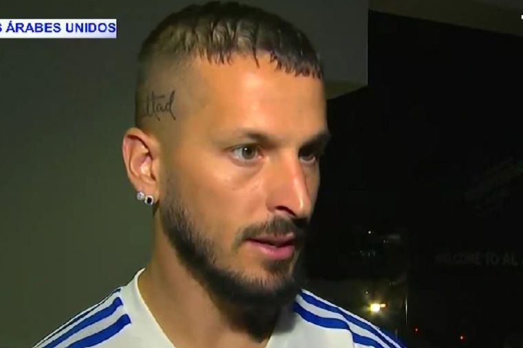 Benedetto habló sobre el viaje que Boca y Racing compartieron hasta Emiratos Árabes Unidos. Foto: TyC Sports