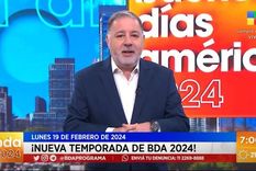 Fabián Doman debutó al frente de Buenos días América Foto: Captura de video América TV.