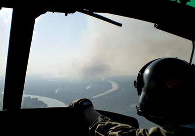 La UE envió helicópteros para apaciguar los incendios