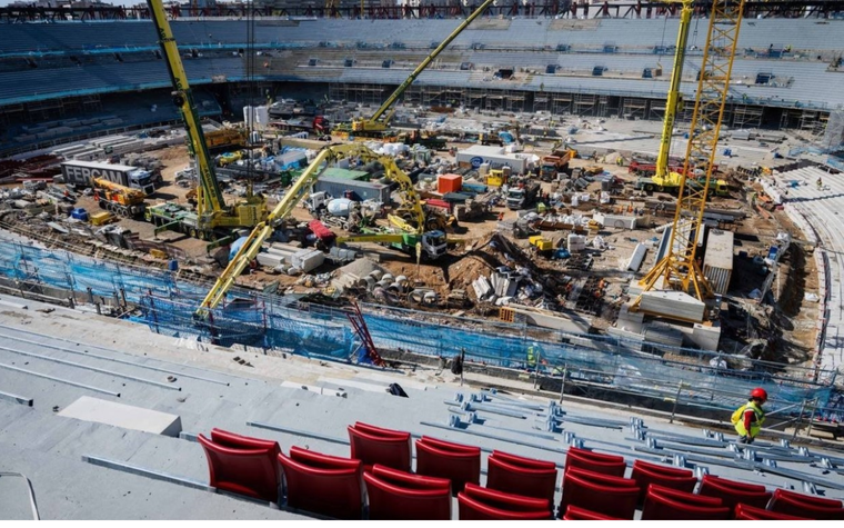 El Camp Nou en obras Foto: Camp Nou