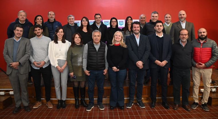 Los referentes de Cambia Mendoza se reunieron hoy. Foto: Prensa Cambia Mendoza.