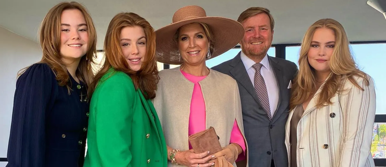 Toda la familia real de Holanda celebrando el cumpleaños de Guillermo Alejandro, conocido como el Día del Rey. Foto: Instagram @koninklijkhuis