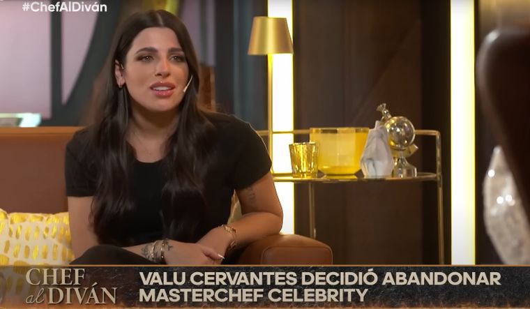 La joven abandonó la competencia y abrió su corazón. Créditos: Captura