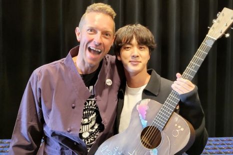 Chris Martin y Jin Ambos se reunieron en un show de tiempo atrás Foto: Fuente: Imagen / bts