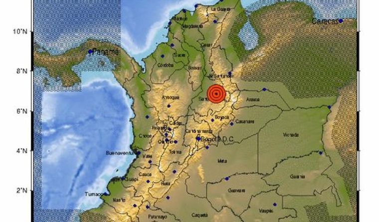 Zona del epicentro del temblor. Foto: Youtube.