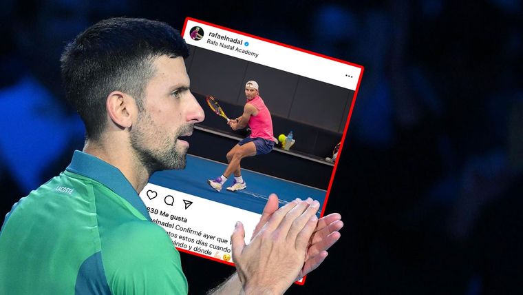 Djokovic se mostró contento por el regreso de Nadal Foto: EFE