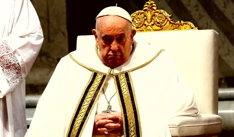 Francisco pidió por la paz en el mundo. Foto: Efe.