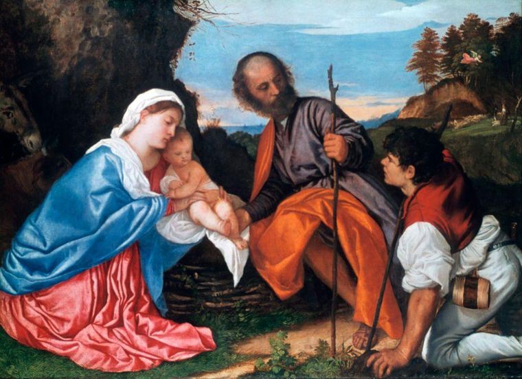 La Sagrada Familia del Nuevo Testamento, conformada por Jesús, José y María.