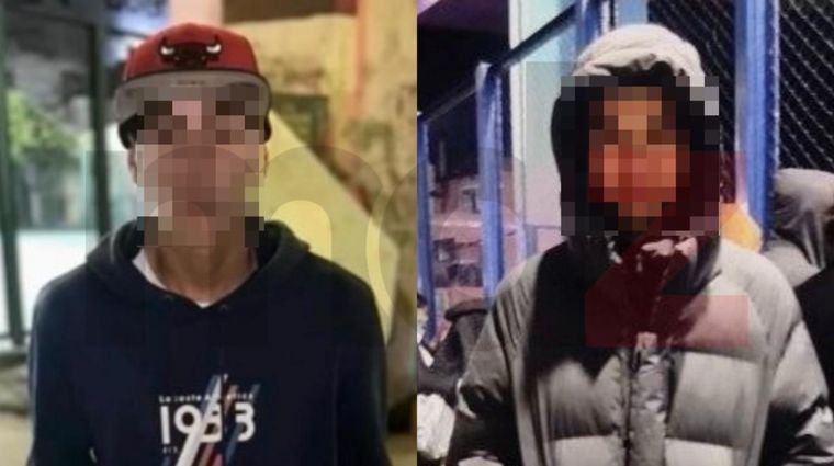 Los dos menores detenidos durante el operativo. Los dos menores detenidos durante el operativo.