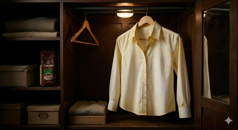 Adiós a las camisas amarillentas. Fuente: IA Gemini.