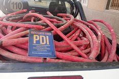 Se secuestraron grandes cantidades de cobre y otros materiales vinculados a empresas de servicios públicos Foto: Ministerio de Seguridad de Mendoza