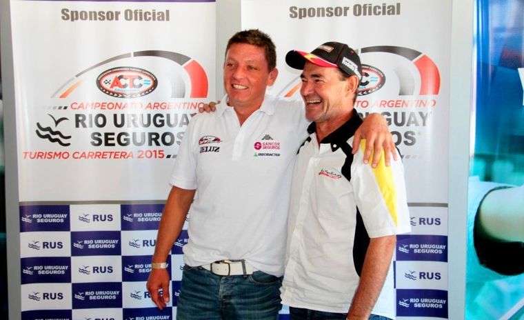 Guillermo Ortelli y el Gurí Martínez, los ídolos de Chevrolet y Ford. Foto: Solo TC