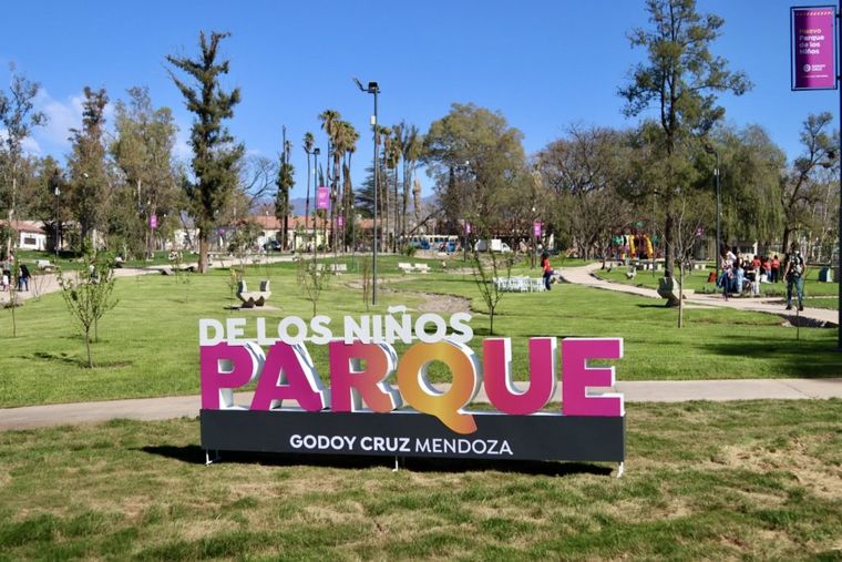 El nuevo espacio verde ubicado en Godoy Cruz. 