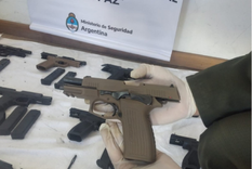 Lo secuestrado por los gendarmes. Foto: Gendarmería Nacional