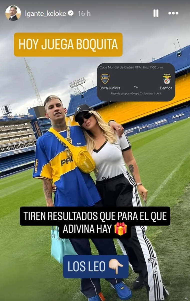 L-Gante y Wanda Nara se siguen tirando palitos: los guiños en las redes ...