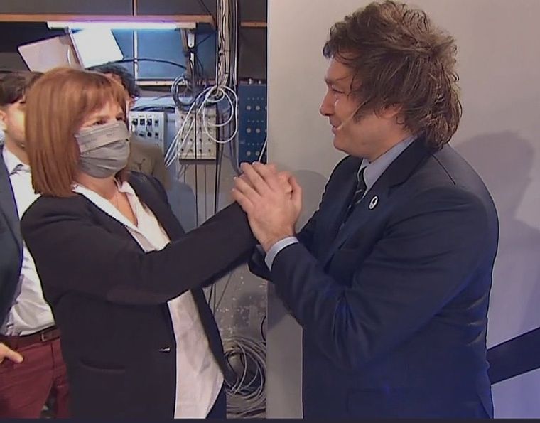 Patricia Bullrich volvió a mostrar su buena sintonía con Javier Milei.