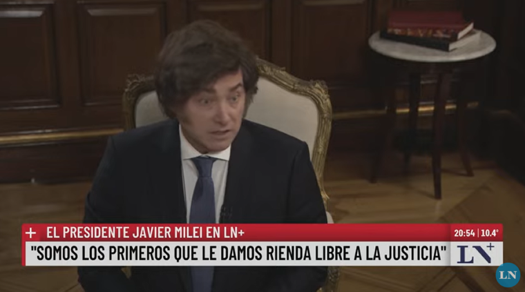 Javier Milei habla por primera vez luego de que se ratificara la condena a Cristina Fernández de Kirchner.