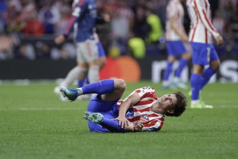 Preocupación total: Julián Álvarez salió lesionado y enciende alarmas de cara al Mundial. Preocupación total: Julián Álvarez salió lesionado y enciende alarmas de cara al Mundial.