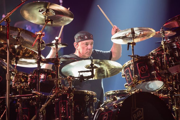 Neil Peart, el baterista de Rush en 2015.
