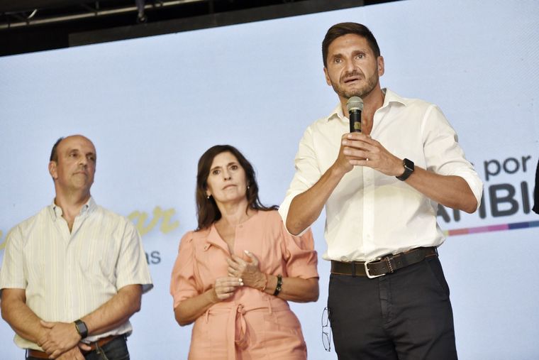 Maximiliano Pullaro (derecha), exministro de Seguridad de Santa Fe. Foto: Twitter