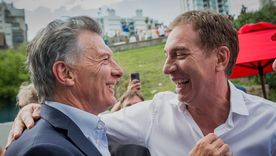 Diego Santilli con Mauricio Macri. Diego Santilli con Mauricio Macri.