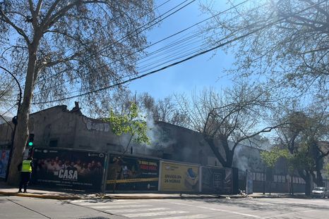 El edificio se incendió la semana pasada.&nbsp;