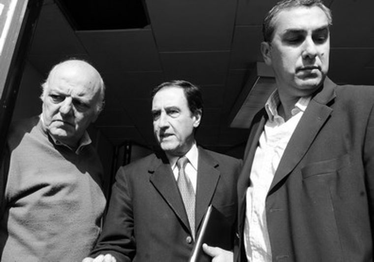 Jaliff, Iglesias y Vaquié en la reunión de este mediodía.