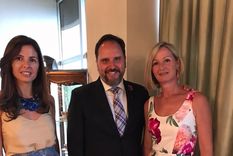 Andrea Richardi, Juan Pablo Marchionni y María Elena Richardi. Foto: Gentileza Andrea Richardi, Juan Pablo Marchionni y María Elena Richardi. Foto: Gentileza