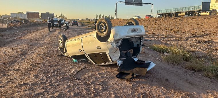 Así quedó el vehículo Foto: Twitter: @MATIPASCUALETTI