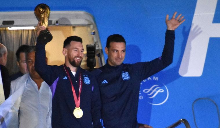 Messi y Scaloni están nominados para el premio The Best. Foto: Télam