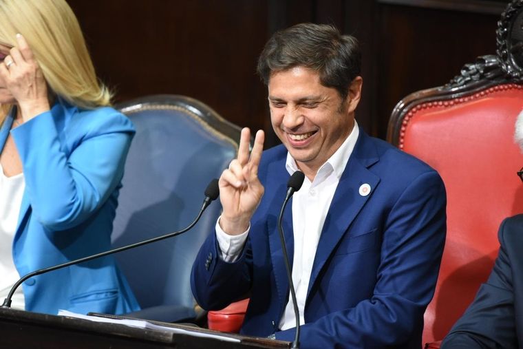 El gobernador Axel Kicillof en la previa de su discurso de apertura de Sesiones Ordinarias de la Legislatura bonaerense Foto: Nicolas Braicovich