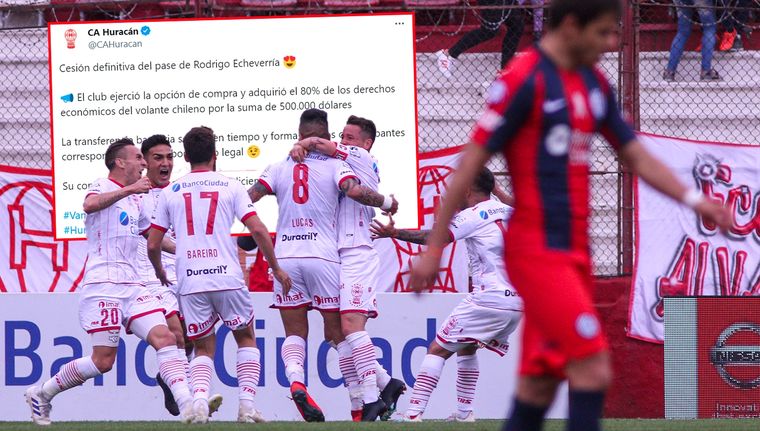 Huracán chicaneó a San Lorenzo en X. Foto: NA y @CAHuracan