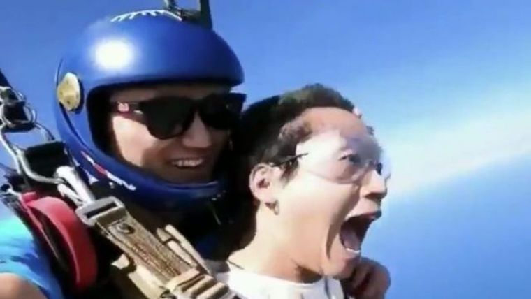 Paracaidista, viral, video