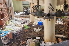 El lugar donde intentaron robar las cañerías Foto: Zona Sanitaria VIII El lugar donde intentaron robar las cañerías Foto: Zona Sanitaria VIII