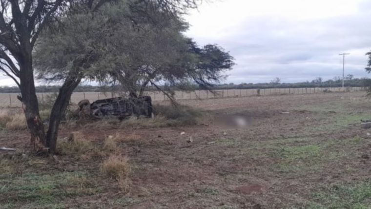 Choque en la ruta en Santiago del Estero: el lugar donde murió la nena.